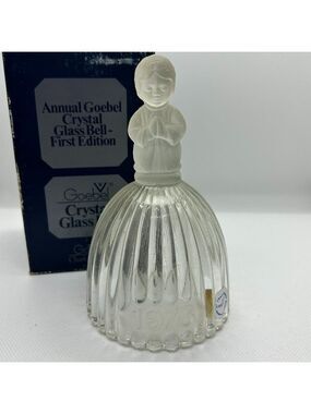 VINTAGE Goebel Annual crystal glass bell - 1st edition - 1978